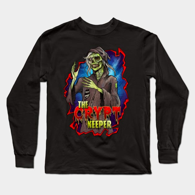 The  Crypt Keeper Long Sleeve T-Shirt by Rosado